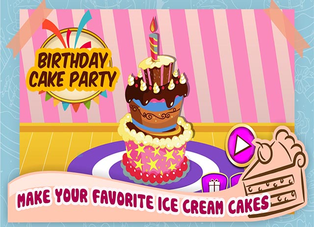 Birthday Cake Maker Fun Party là game làm bánh sinh nhật vui vẻ cho bé