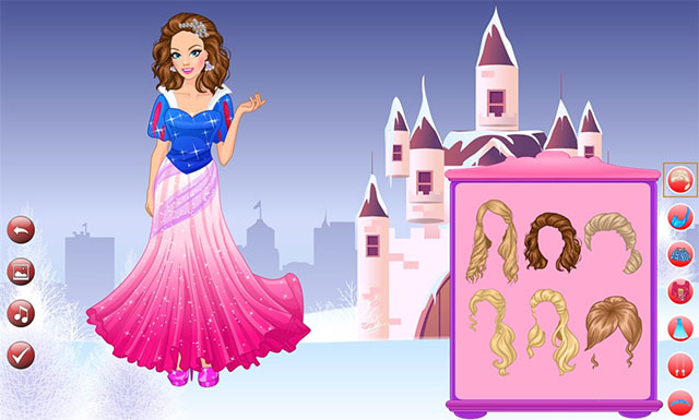 Kết hợp phụ kiện, kiểu tóc trong game Dress Up: Like Princess