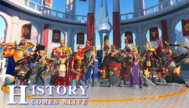  34 legendary champions in history will land in Rise of Kingdoms