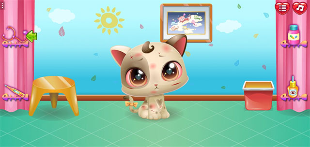 Cute Kitty Care là game chăm sóc thú cưng vui vẻ cho trẻ em