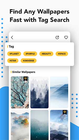 Quick search with tag and keyword