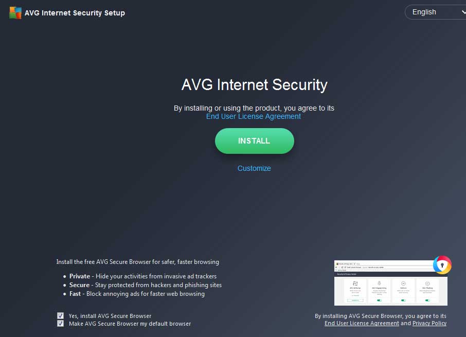Cập nhật AVG Internet Security