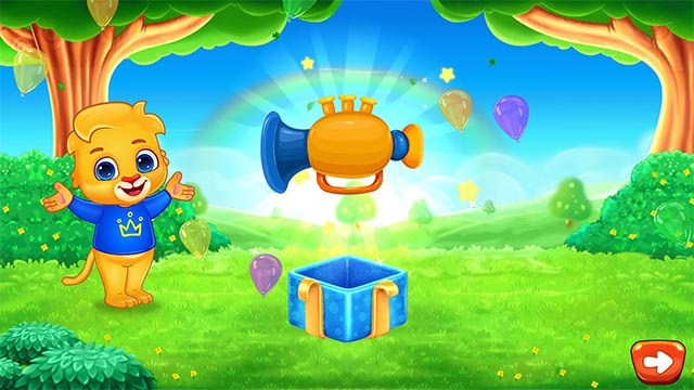 Nhận phần thưởng khi hoàn thành nhiệm vụ trong game Puzzle Kids