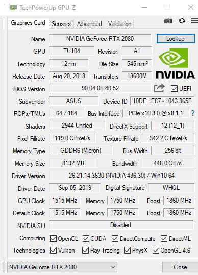 Giao diện GPU-Z mới