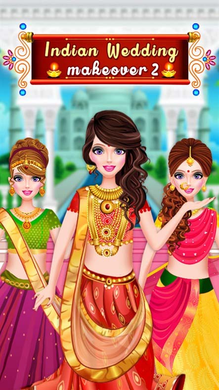  Indian Wedding Dressup & Makeover là game thời trang cô dâu Ấn Độ vui nhộn