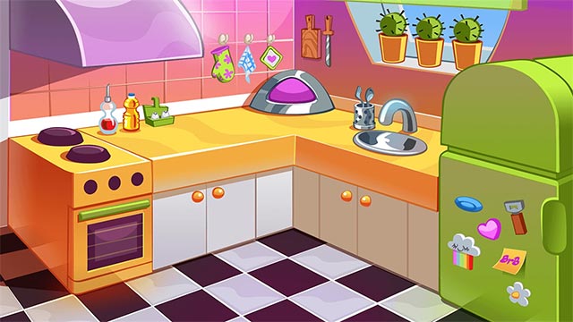 Game Kids House Cleaning giúp bé rèn luyện kỹ năng dọn nhà và thói quen giữ gìn vệ sinh không gian sống