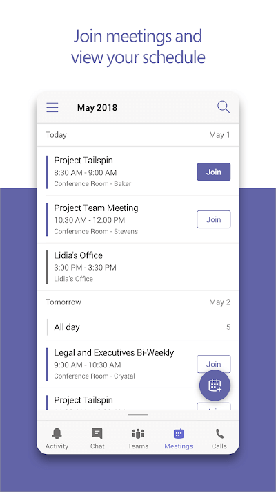 Schedule a meeting on Microsoft Teams for Android
