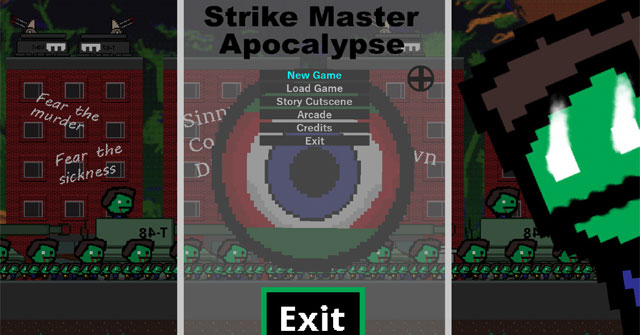 Màn hình mở đầu game bắn súng Strike Master Apocalypse