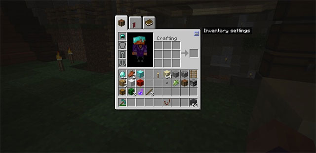 Inventory Crafting Grid Mod bổ sung crafting bench ngay trong inventory để craft đồ nhanh