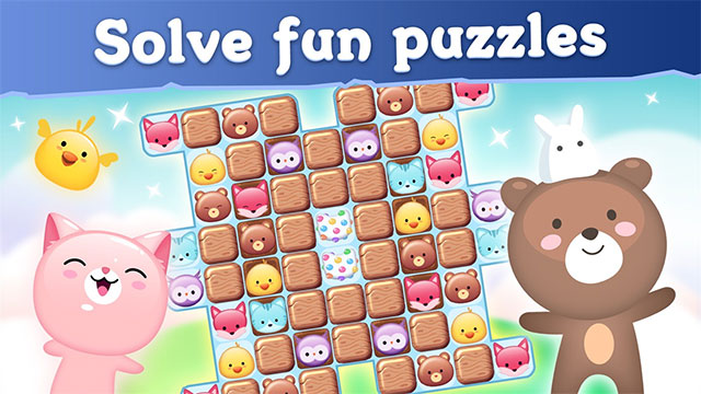 Chinh phục hàng trăm level thách thức trong Pet Puzzle Paradise