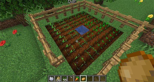 Harvest Mod hỗ trợ tự động hóa khi làm farm trong Minecraft