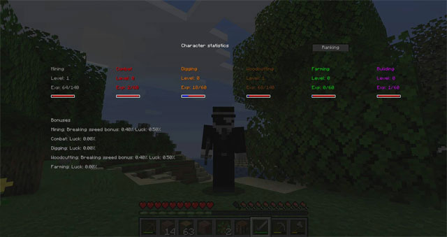 Zmod Skills Mod bổ sung hàng loạt kỹ năng mới cho nhân vật trong Minecraft