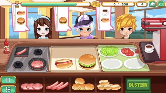 Nhanh tay nhanh mắt để phục vụ thực khách đói bụng trong Burger Hotdog Shop Simulator