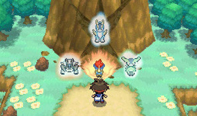 Hunting monsters with Poke Ball and training them in Pokemon Black