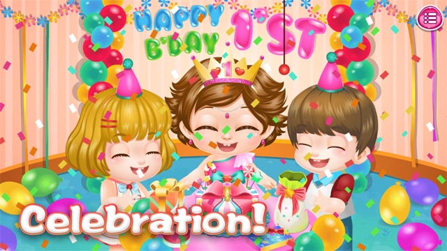 Tổ chức tiệc sinh nhật vui vẻ trong game Baby Lily Birthday