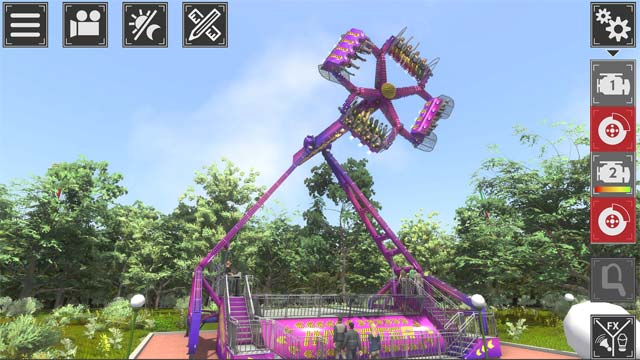 Xây dựng các công trình trò chơi mạo hiểm, vui nhộn trong Theme Park Simulator