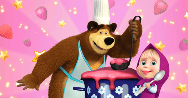 Masha and Bear: Cooking Dash - Game nấu ăn cùng cô bé Masha và chú gấu xiếc