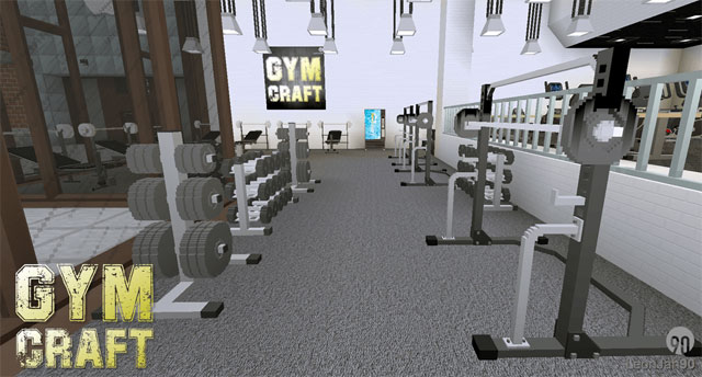 GymCraft Mod mang cả phòng tập Gym "xịn" vào thế giới Minecraft