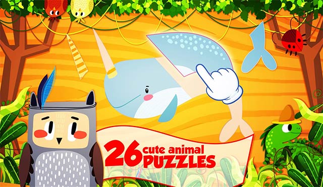 Game Aninal Puzzle giúp bé rèn luyện nhiều kỹ năng và kiến thức hữu ích