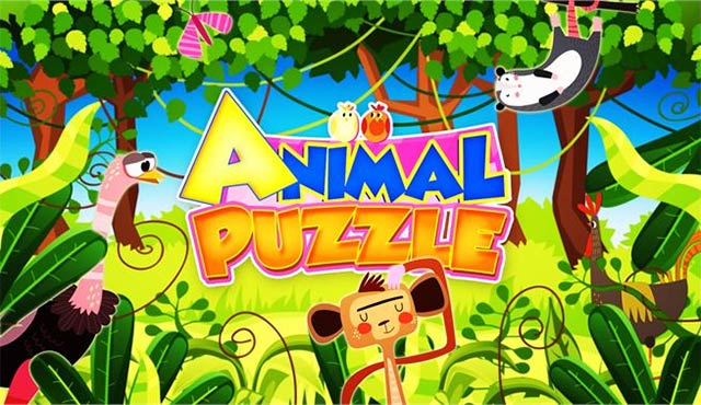 Bé học tập thông qua trò chơi tương tác Aninal Puzzle