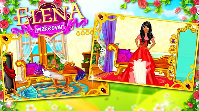 Thay đồ công chúa trong game thời trang Elena Makeover