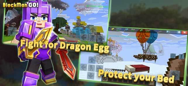 Get the dragon egg in Blockman GO : Blocky Mods for iOS