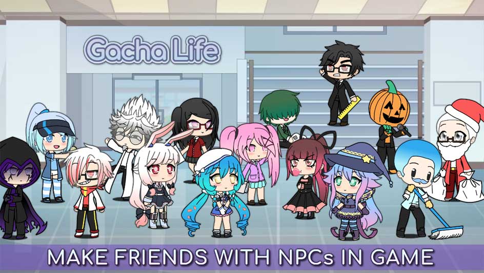 Make friends in the game GachaLife