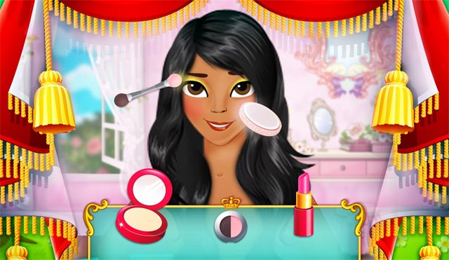 Game Princess Elena Make up Salon dạy bé cách trang điểm cơ bản