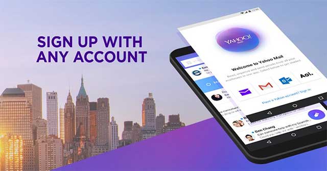 Users can sign in to Yahoo Mail with any account