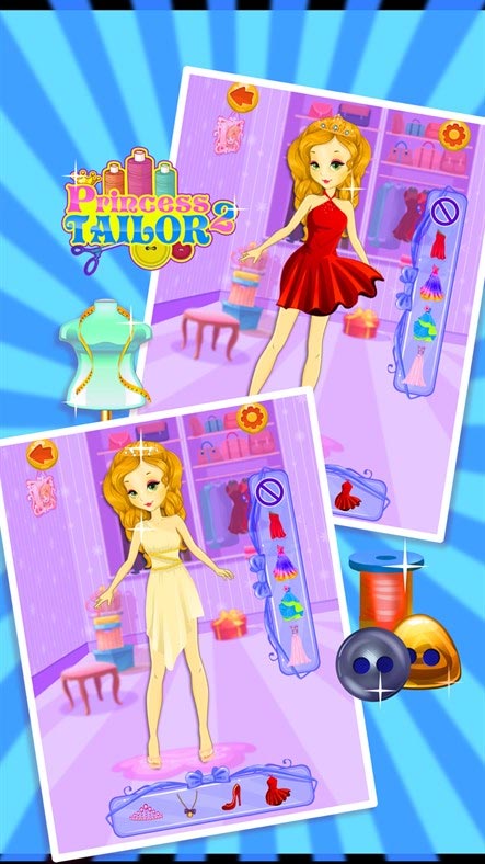 Thể hiện kỹ năng phối đồ trong game Princess Tailor 2 