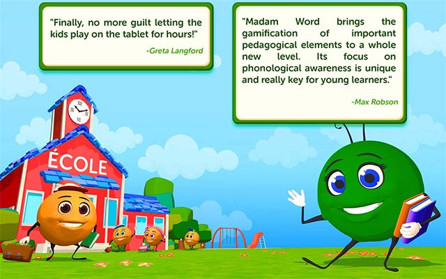 Tương tác với nhân vật thú vị và thế giới đầy màu sắc của Madam Word game