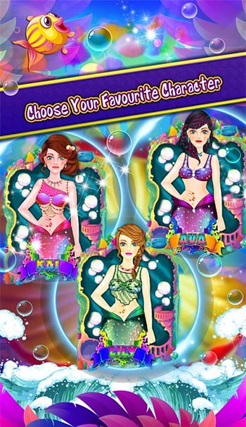 Chọn nhân vật trong game thời trang Mermaid Makeup