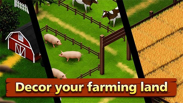 Trang trí nông trại mơ ước trong Farming Village Story game