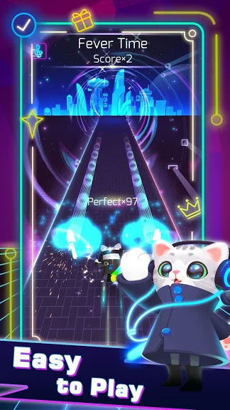 Sonic Cat là game âm nhạc kết hợp hành động nhanh