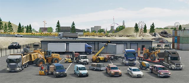 Mở khóa nhiều loại phương tiện chở hàng trong game Truck & Logistics Simulator