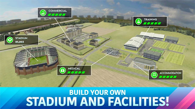 Building infrastructure for the team in Dream League Soccer 2020