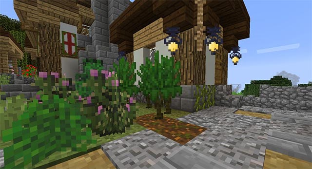 Nautral Decor Mod cung cấp các item trang trí tự nhiên vào thế giới Minecraft