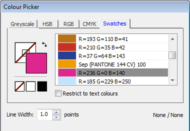 Công cụ chọn màu Infix PDF Editor 7.5.1