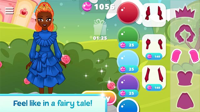 Thoải mái sáng tạo khi thay đồ công chúa trong game Stylish Princess Girl