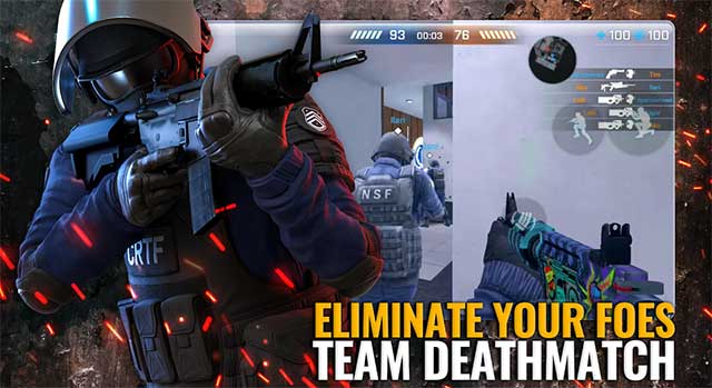 Critical Ops: Reloaded retains most of the modes like Gun Game and Deathmatch