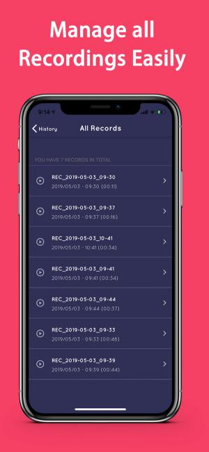 Manage recordings with ease