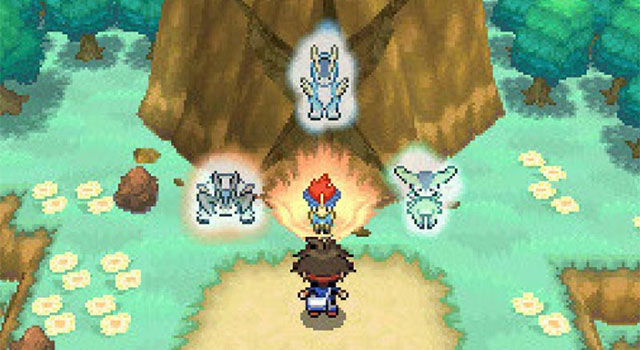 Hunting, training and fighting in Pokemon Black Version 2 ROM