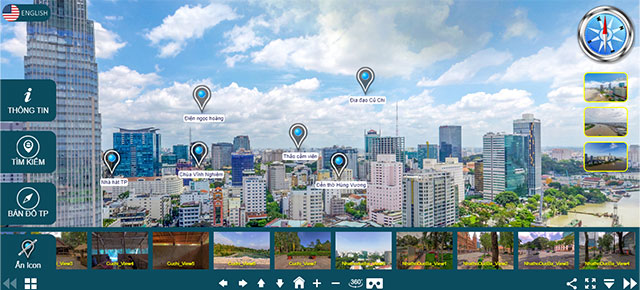 Main interface of Ho Chi Minh City 3D