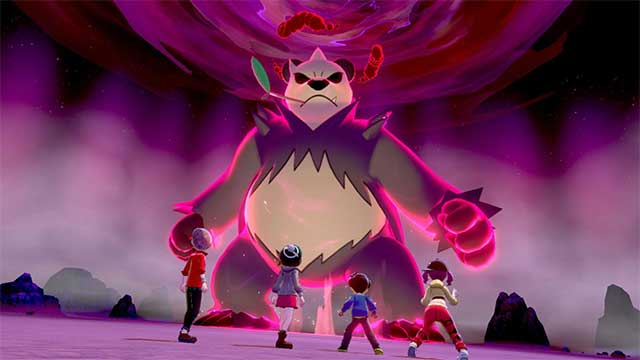 You can team up with three other gamers to battle 1 giant Pokemon