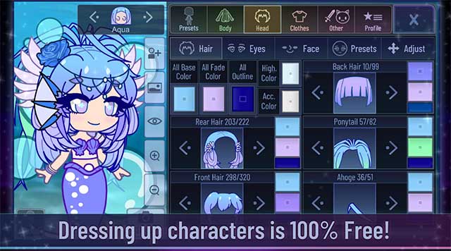 Create Make your own Anime style characters in Gacha Club