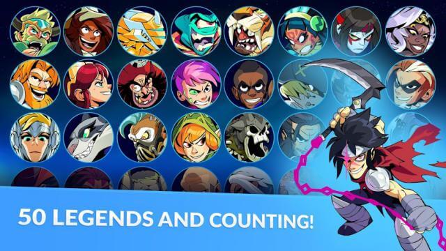 50 legendary heroes and more to be added in the future 