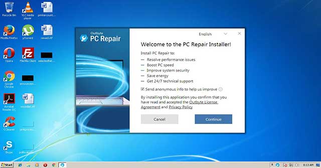 Làm sạch, tăng tốc và bảo vệ máy tính của bạn với PC Repair