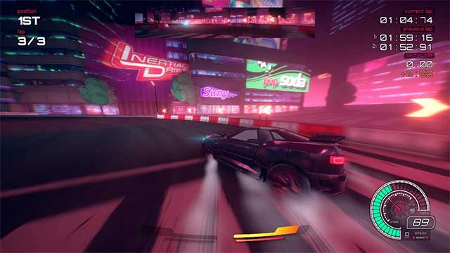 Inertial Drift is a racing game. nice car with innovative 2-bar driver