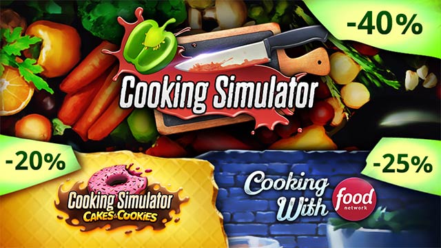 Cooking Simulator ưu đãi 40% giá game gốc và các gói DLC cùng 1 số thay đổi, sửa lỗi khác