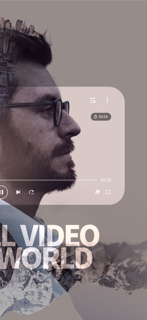 KMPlayer for iOS supports listening to music, watching movies